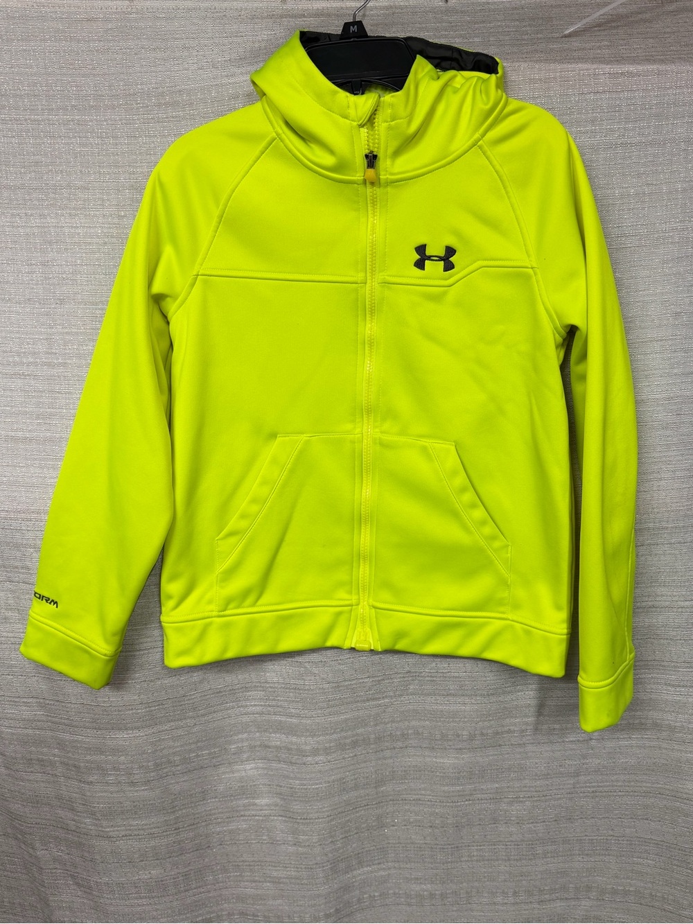 Under Armour Neon Yellow Kids Full-Zip Hoodie